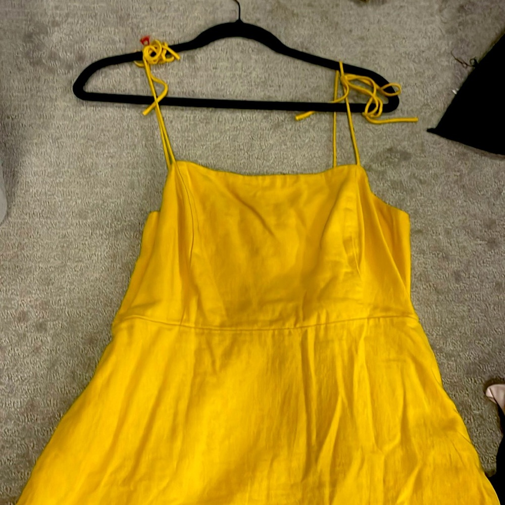 Golden/mustard dress